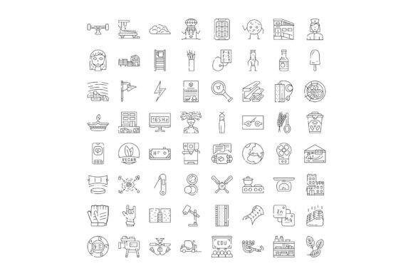 Collection of Business and Technology Li: Minimalist Line Icons That Just Work