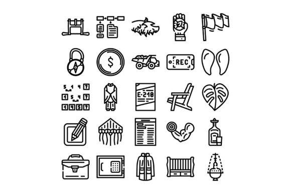 Collection of Diverse Black and White Li: A Versatile Resource for Designers