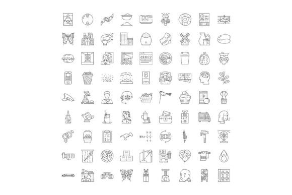 Collection of Thin Line Icons Illustrati: A Practical Guide for Designers and Developers
