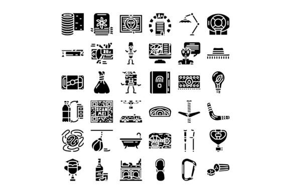 Collection of Vector Icons Representing Modern Digital Communication