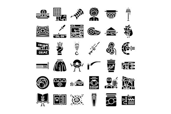 Diverse Collection of Black and White Gl: The Foundational Language of Visual Clarity