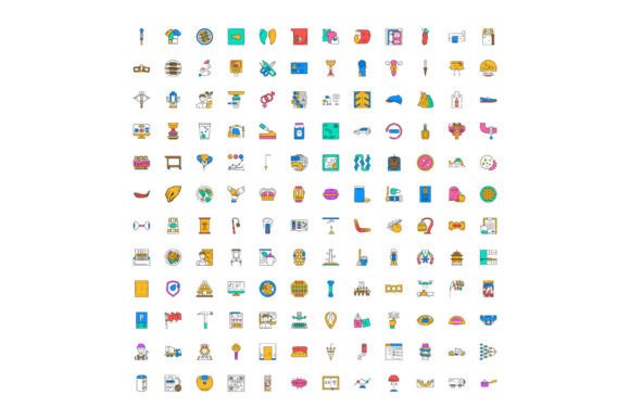 Diverse Collection of Colorful Vector Fl