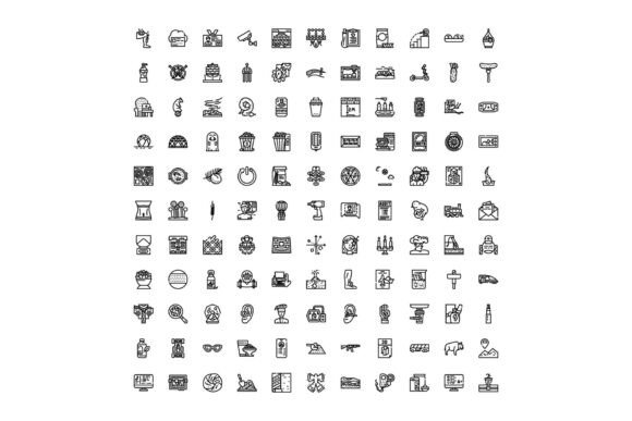 Diverse Line Art Outline Icons: The Visual Language Behind Modern Design