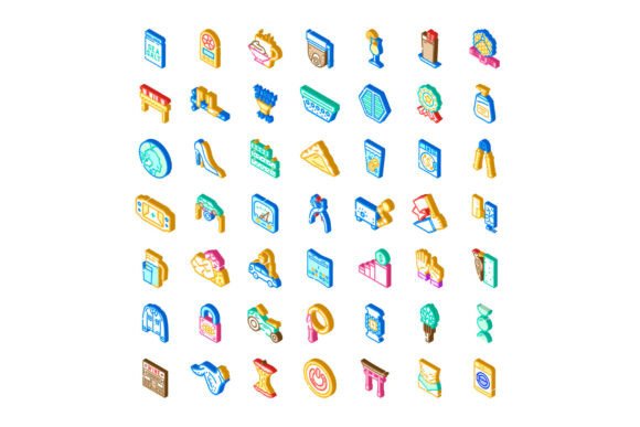 Exploring the World of Everyday Objects and Activities Through Isometric Icons