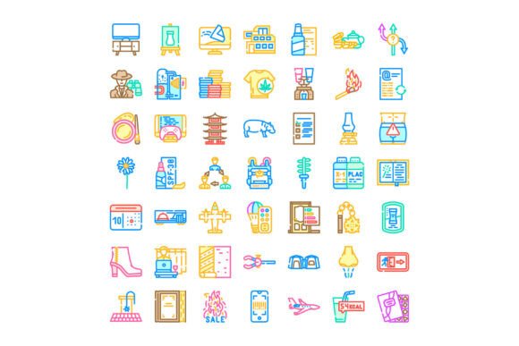 Modern Colorful Icons: A Vital Tool for Digital Design and Communication