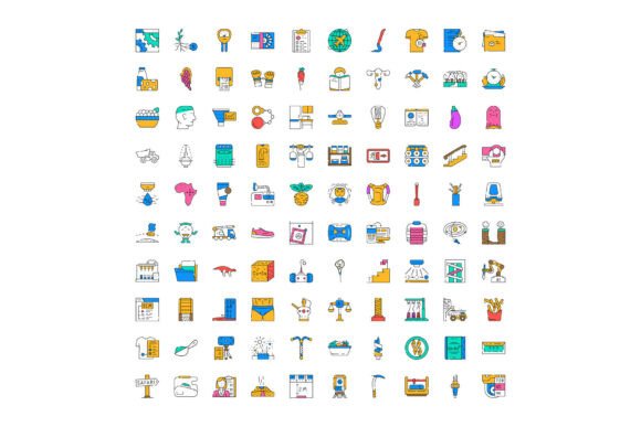 Outline Line Icons Set Representing Dive: A Versatile Tool for Visual Communication