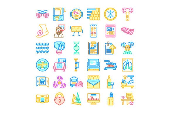 Various Topics and Objects Outline Icons: A Versatile Resource for Designers and Developers